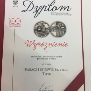 MSPO 2018, Kielce (diploma for distinction)